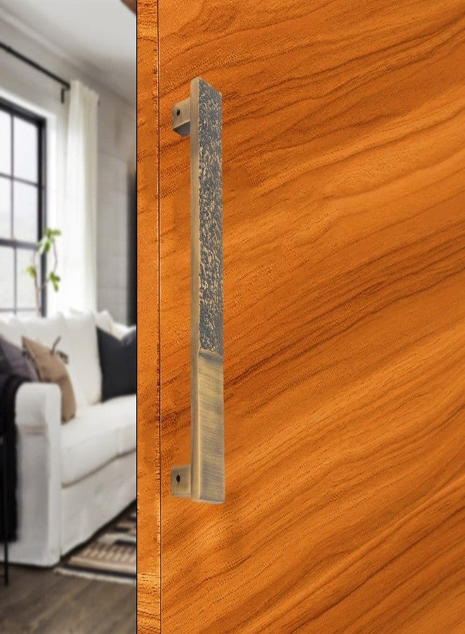 Atom 2 Pack 12.2 inches Aluminium Pull Handle | Brass Antique Finish | Door Handle | Narmada - Image 2